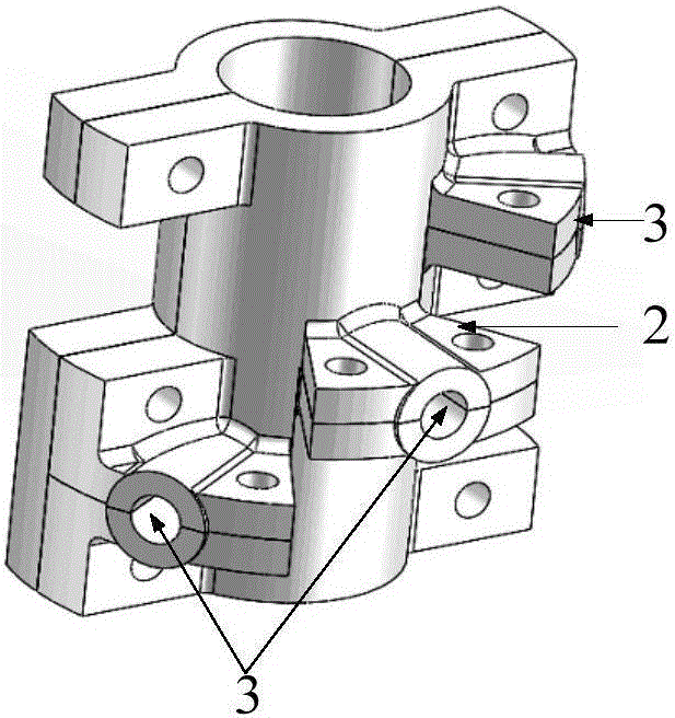 Preparation method of fixed perforation rock sample