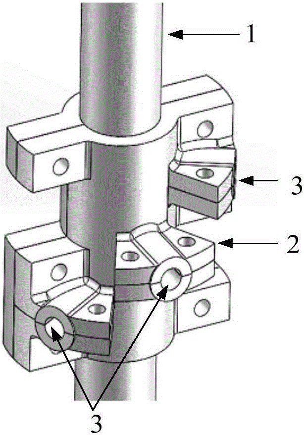 Preparation method of fixed perforation rock sample