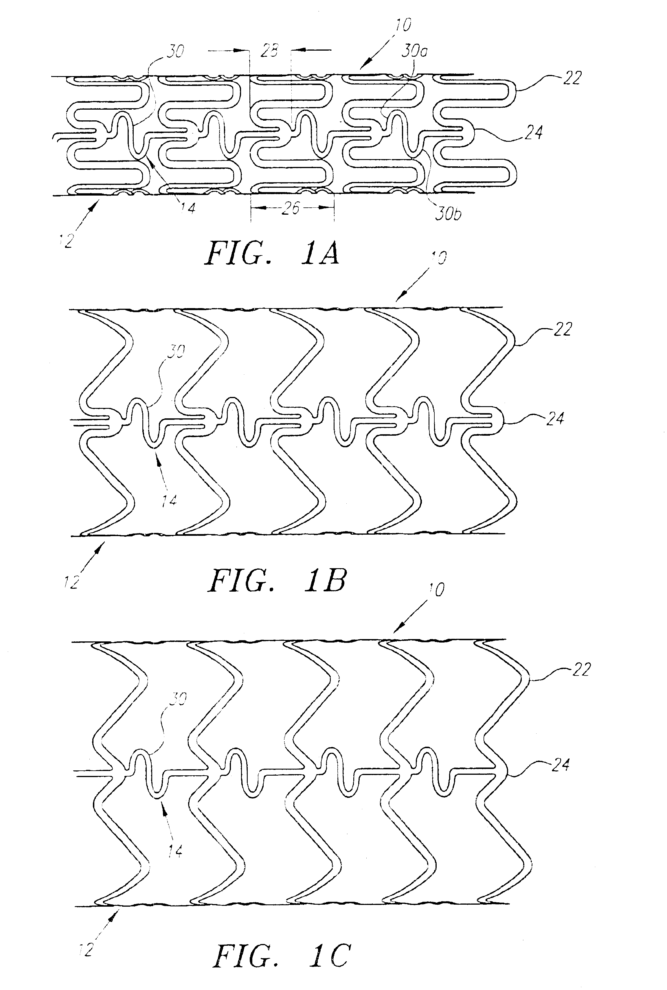 Deformable scaffolding multicellular stent