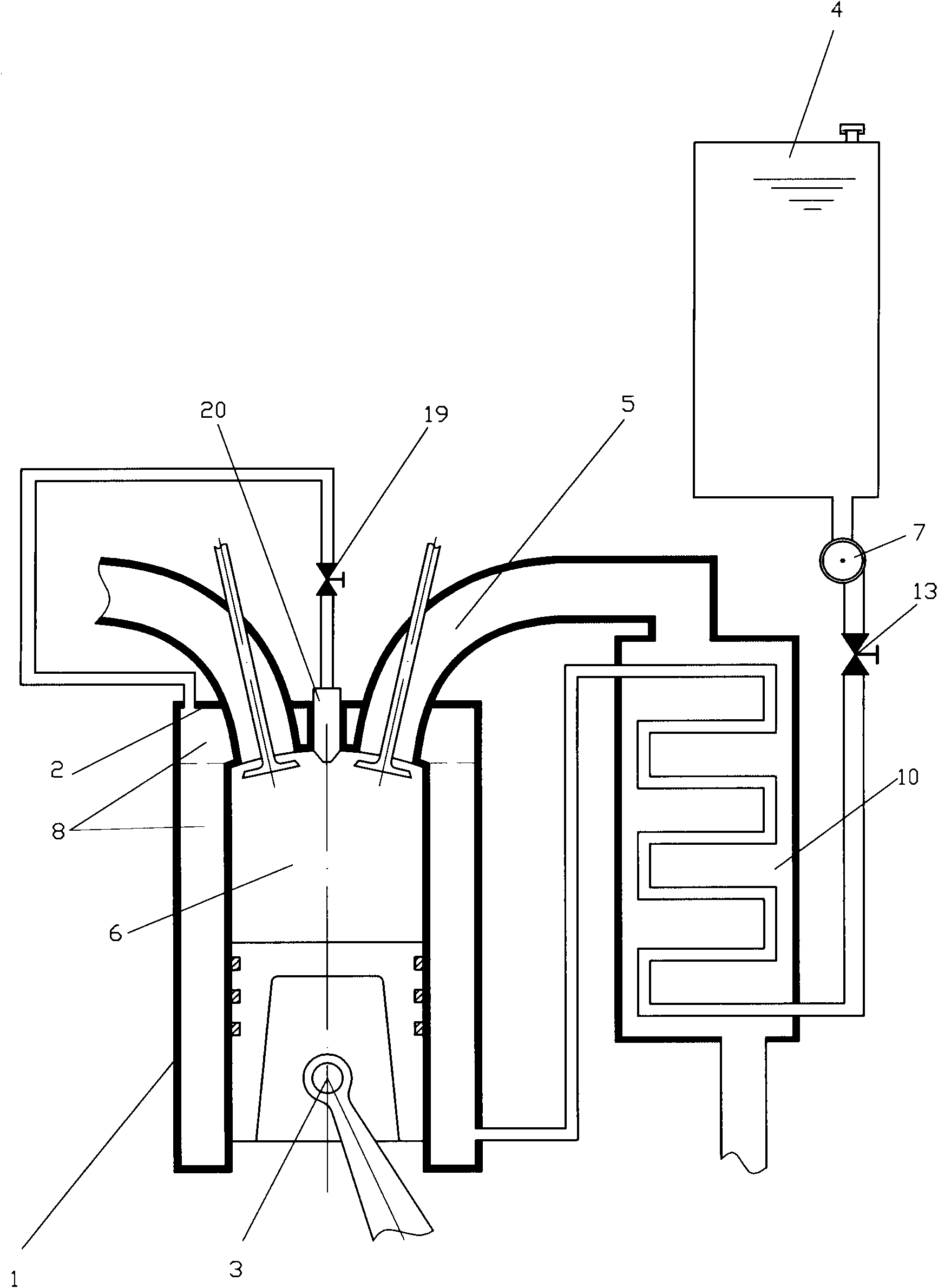 Low-entropy mixed-fuel engine