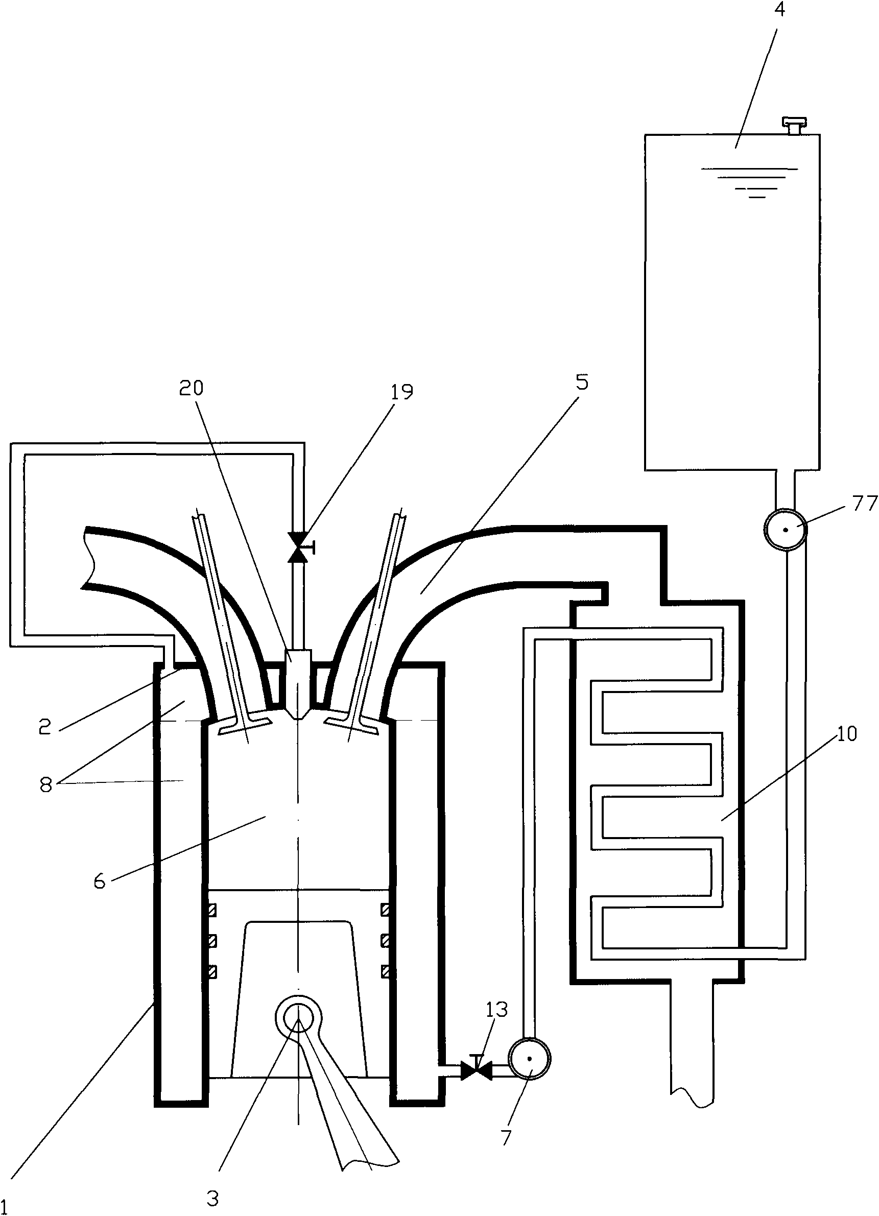 Low-entropy mixed-fuel engine