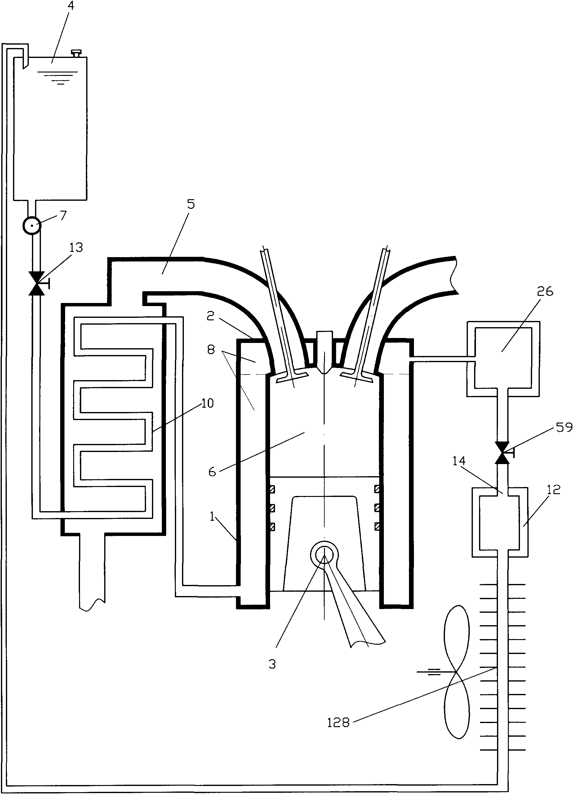 Low-entropy mixed-fuel engine