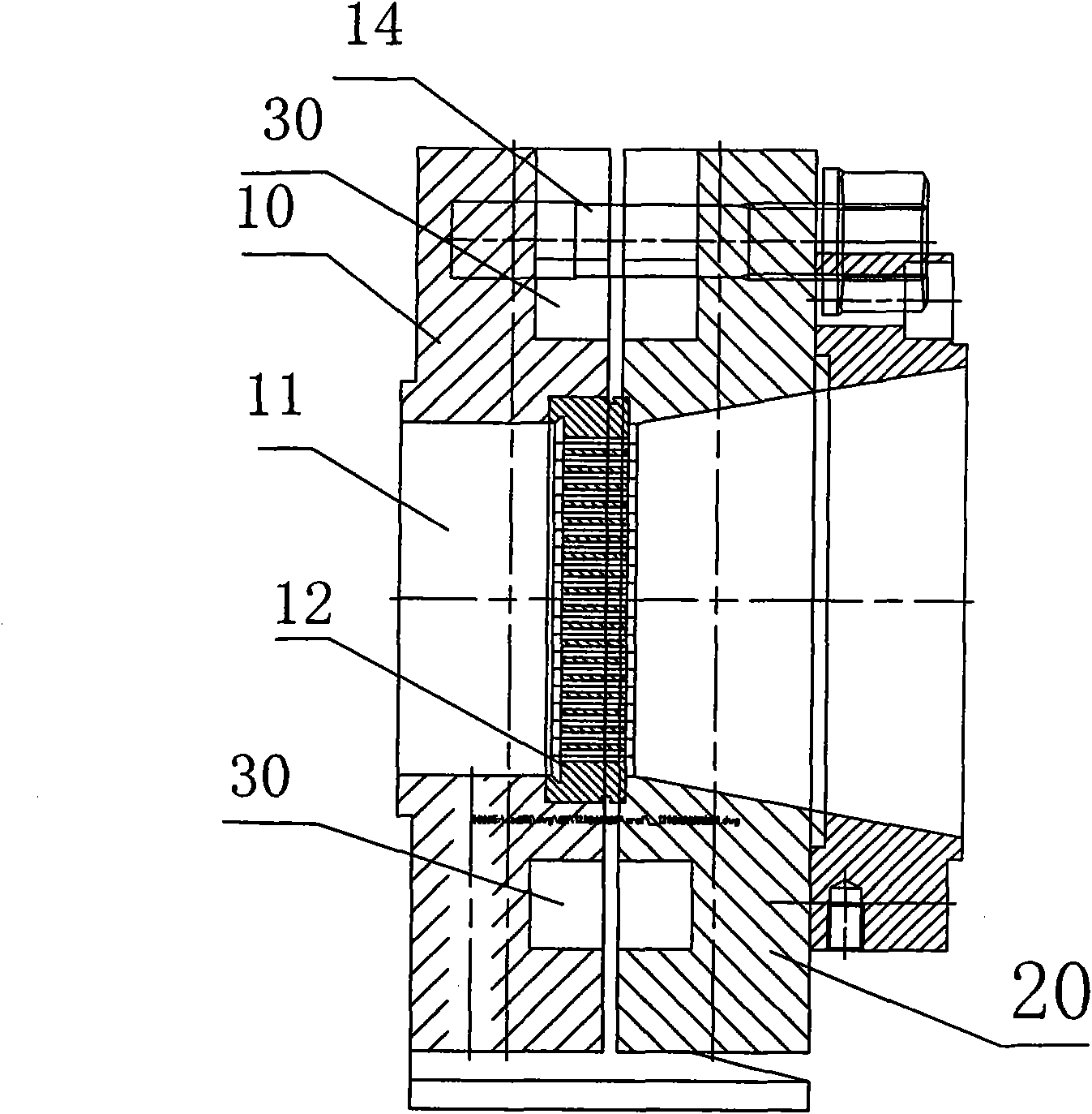 Quick-open type screen change structure with heater