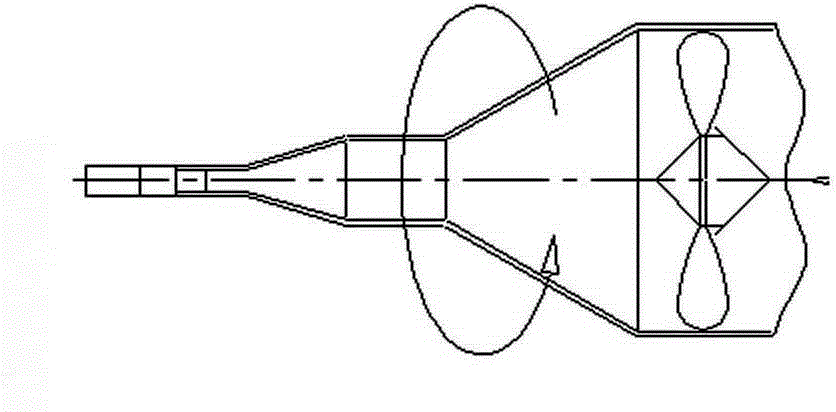 Air-driven type rotary wind cutter cleaning device