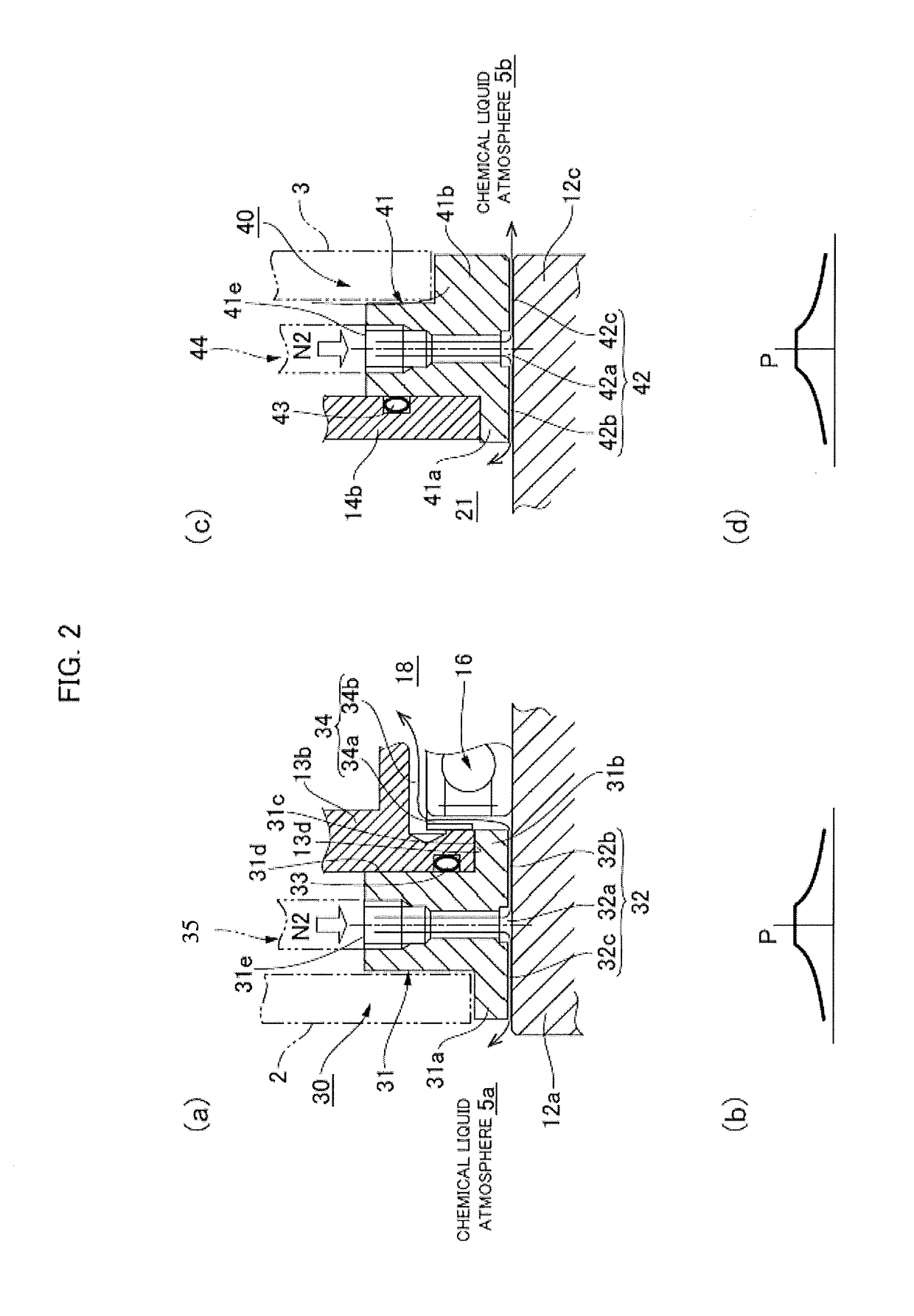 Static pressure seal-equipped motor