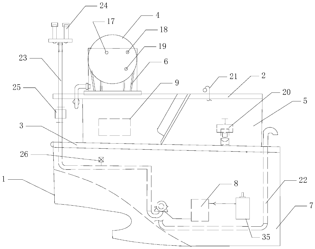 Dual-power ship air supply system