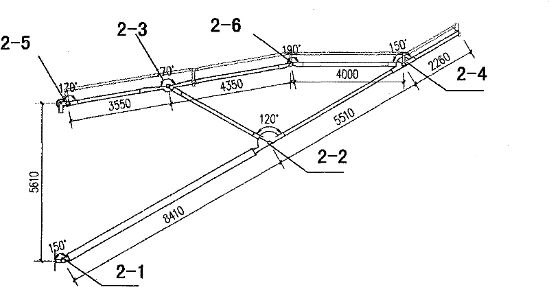 Umbrella flexible draw linked building structure