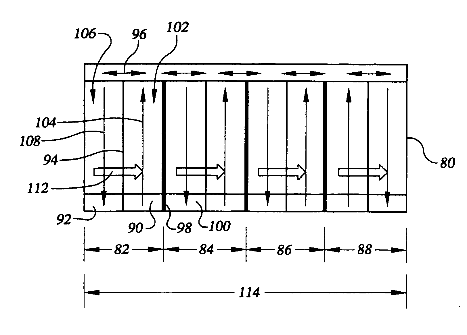 Fuel cell with passive water balance