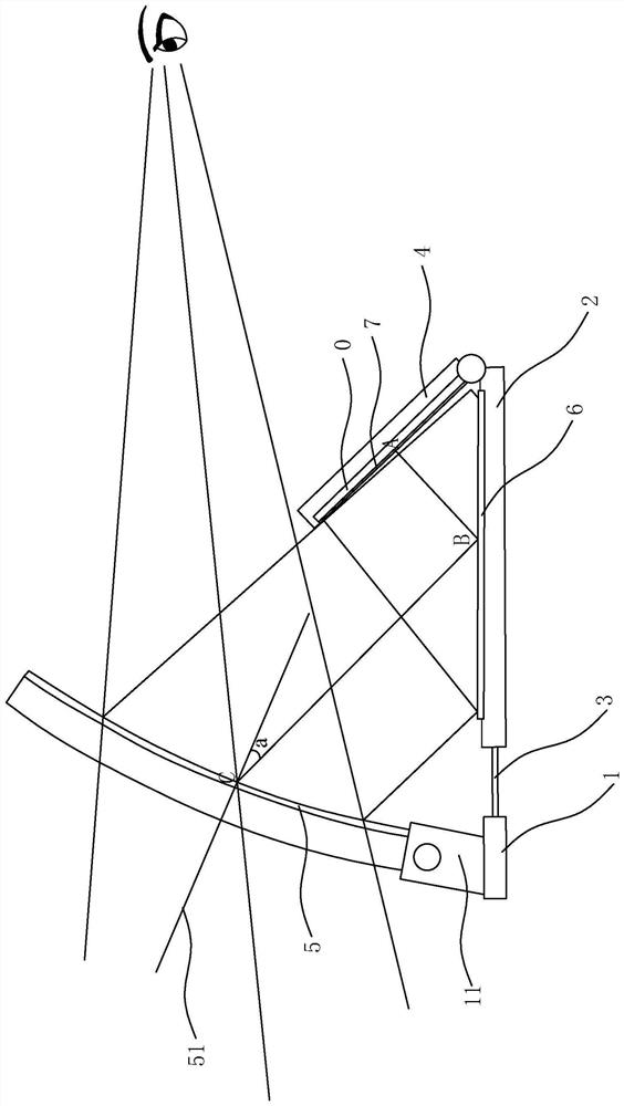 Virtual image display magnifying device and display device