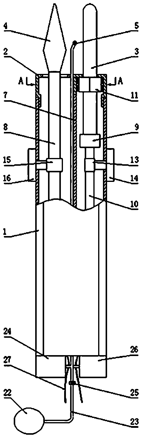 Hemostat used for operation in hepatobiliary surgery department