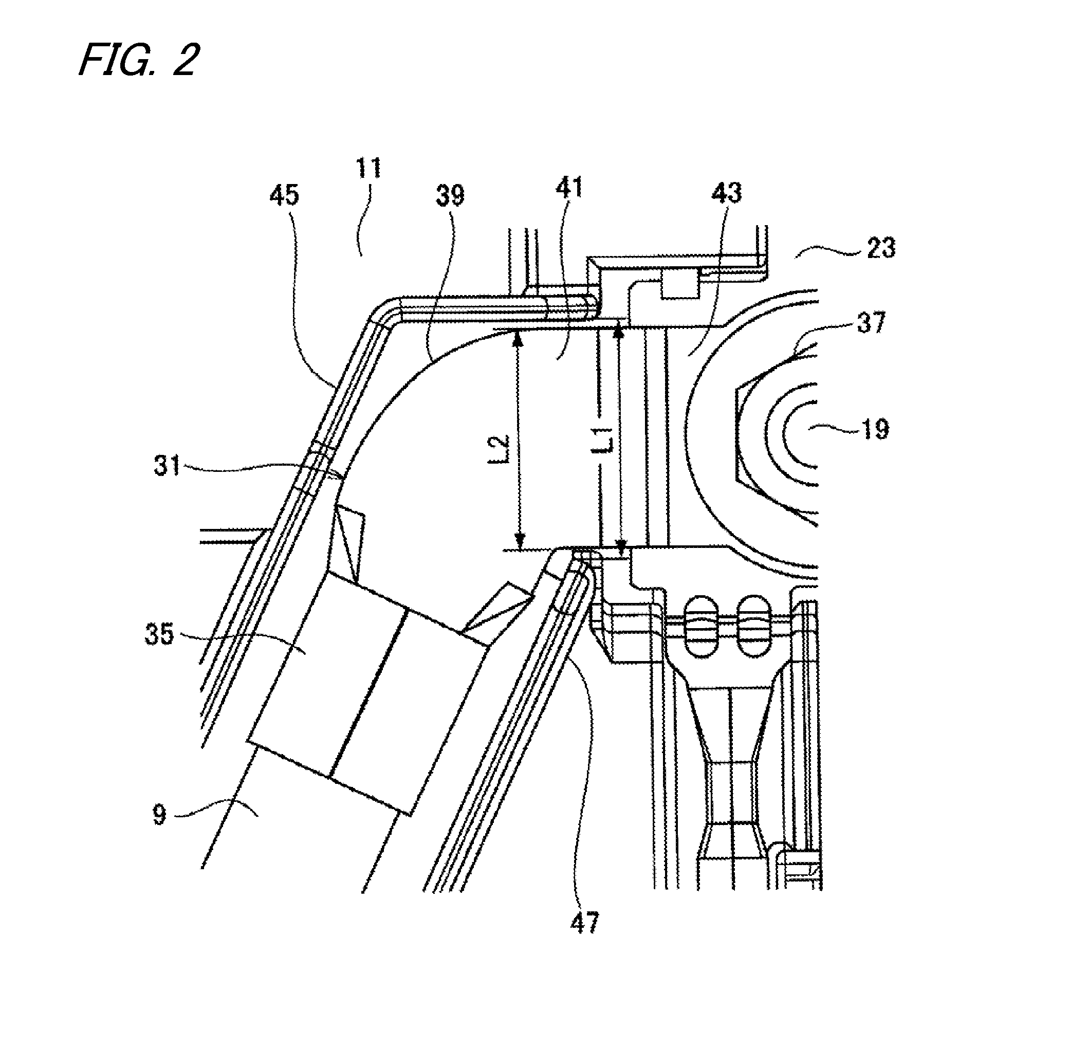 Electric cable connecting construction and electric cable connecting method