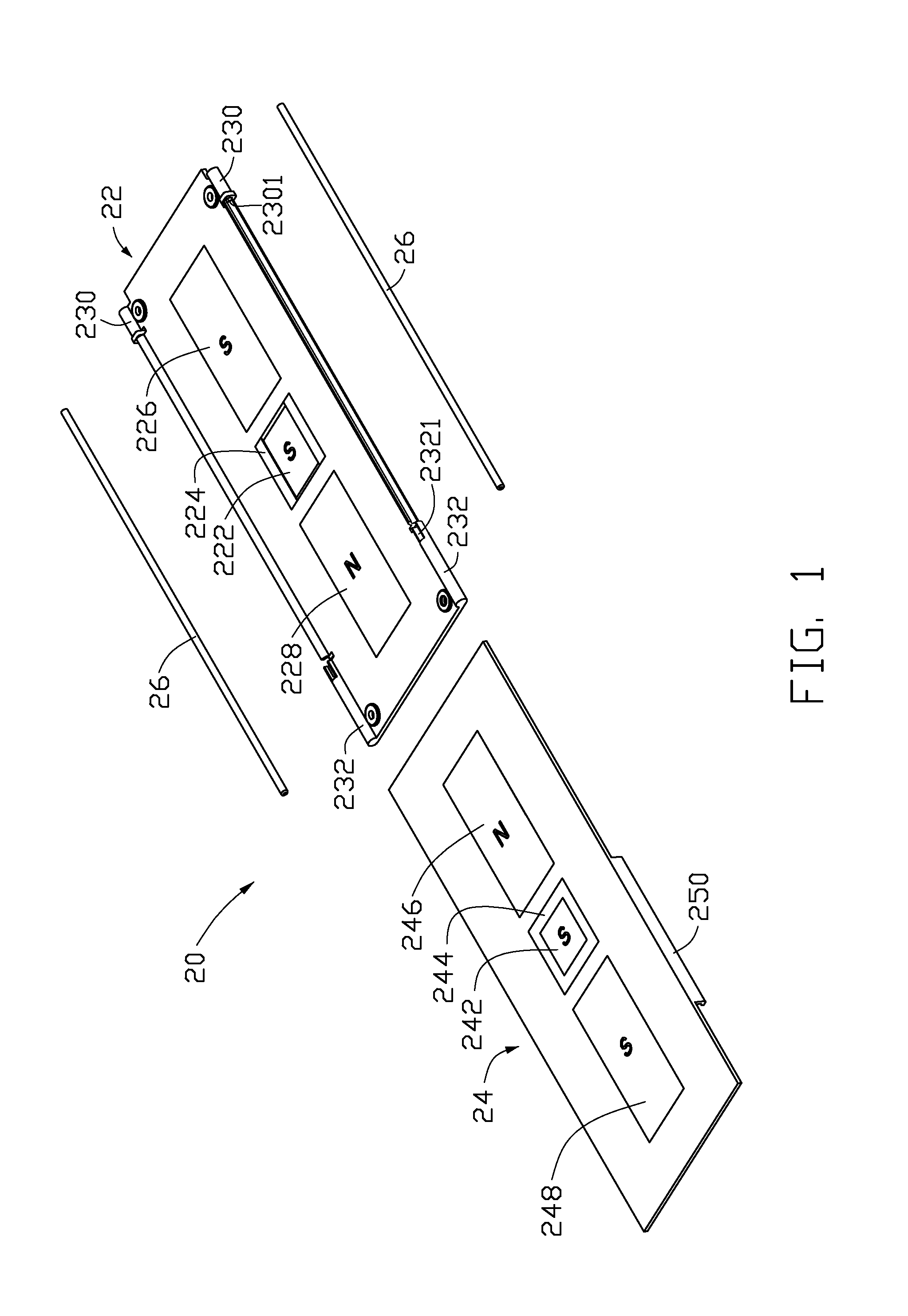 Slide mechanism for slide-type portable terminal devices