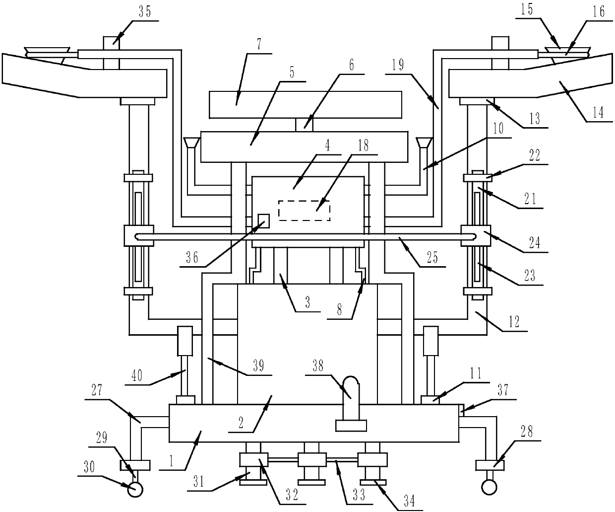 Oral foreign body receiving device used by multiple people