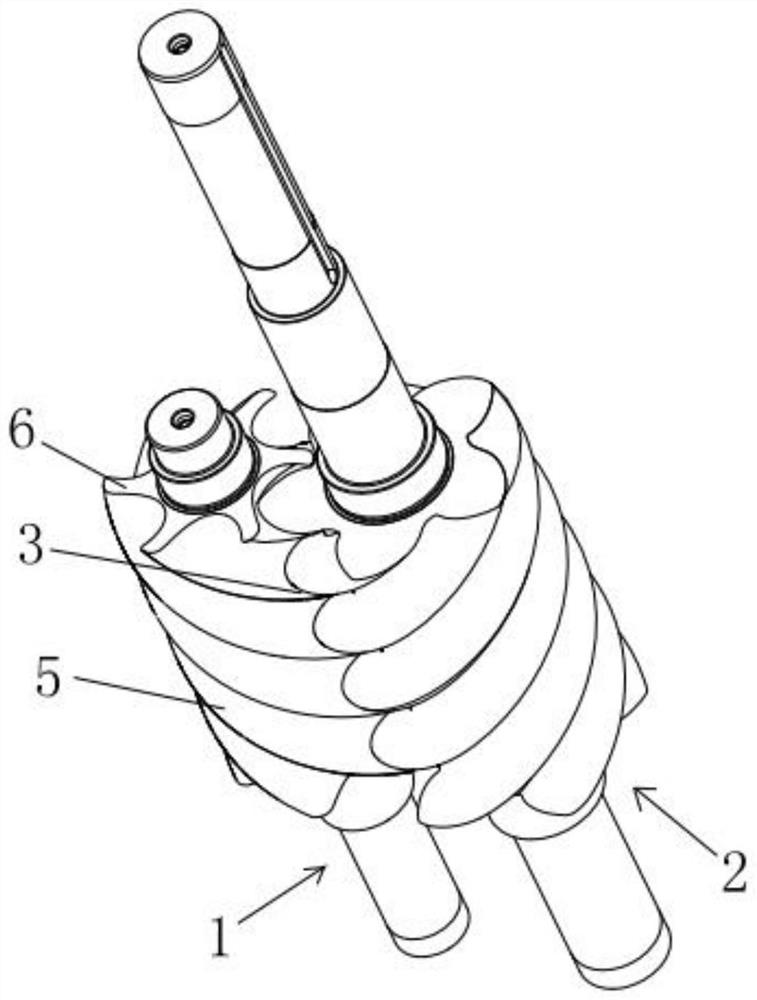 Preparation method of wear-resistant coating of screw compressor and screw compressor