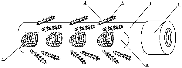 Downhole rope fishing tool for oil wells