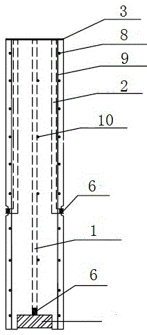 A prefabricated concrete post-grouting pile and its grouting process