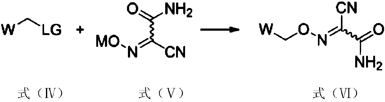 Method for preparing malononitrile oxime ether compound and intermediate compound