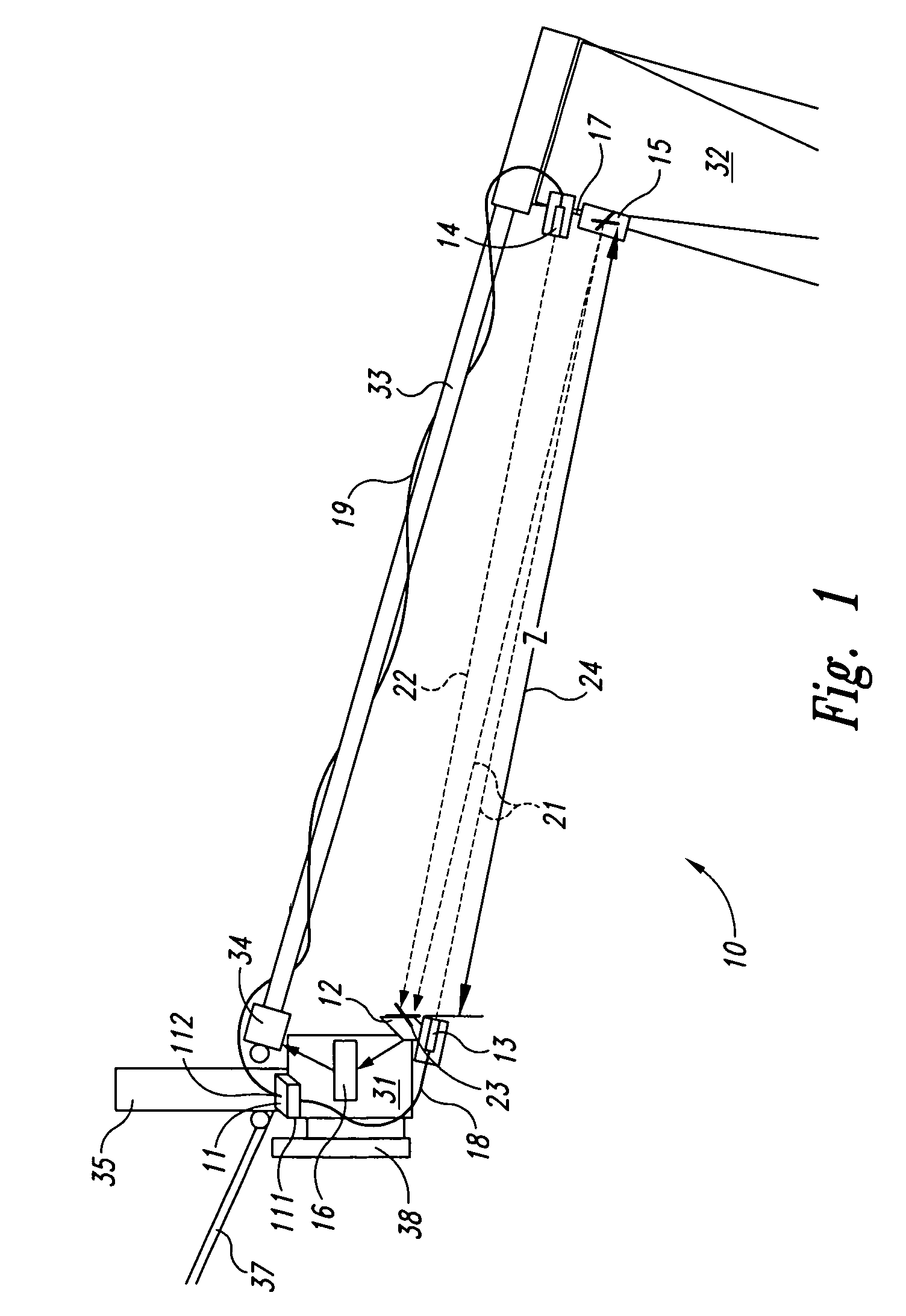 Metrology system and method for measuring five degrees-of-freedom for a point target