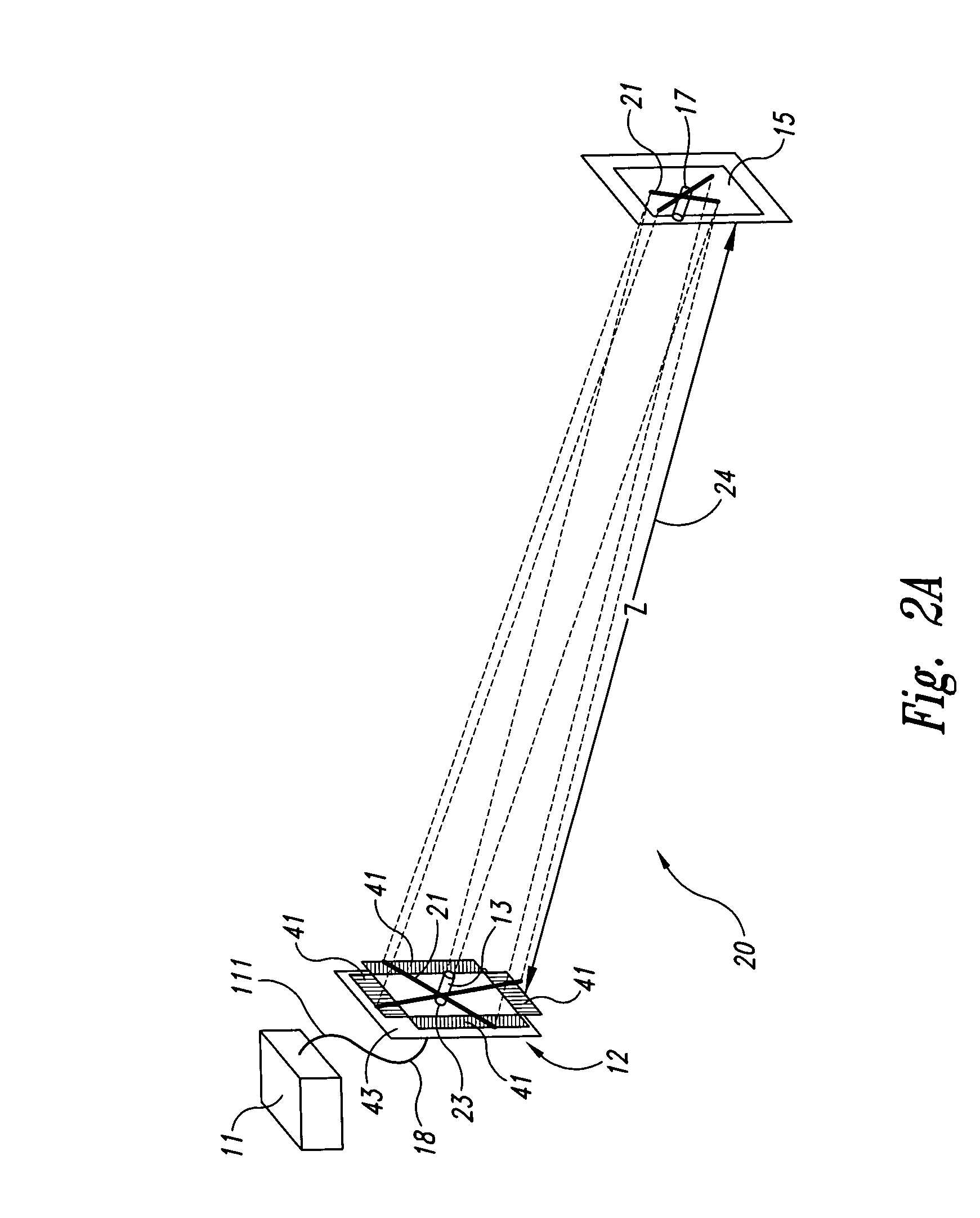 Metrology system and method for measuring five degrees-of-freedom for a point target