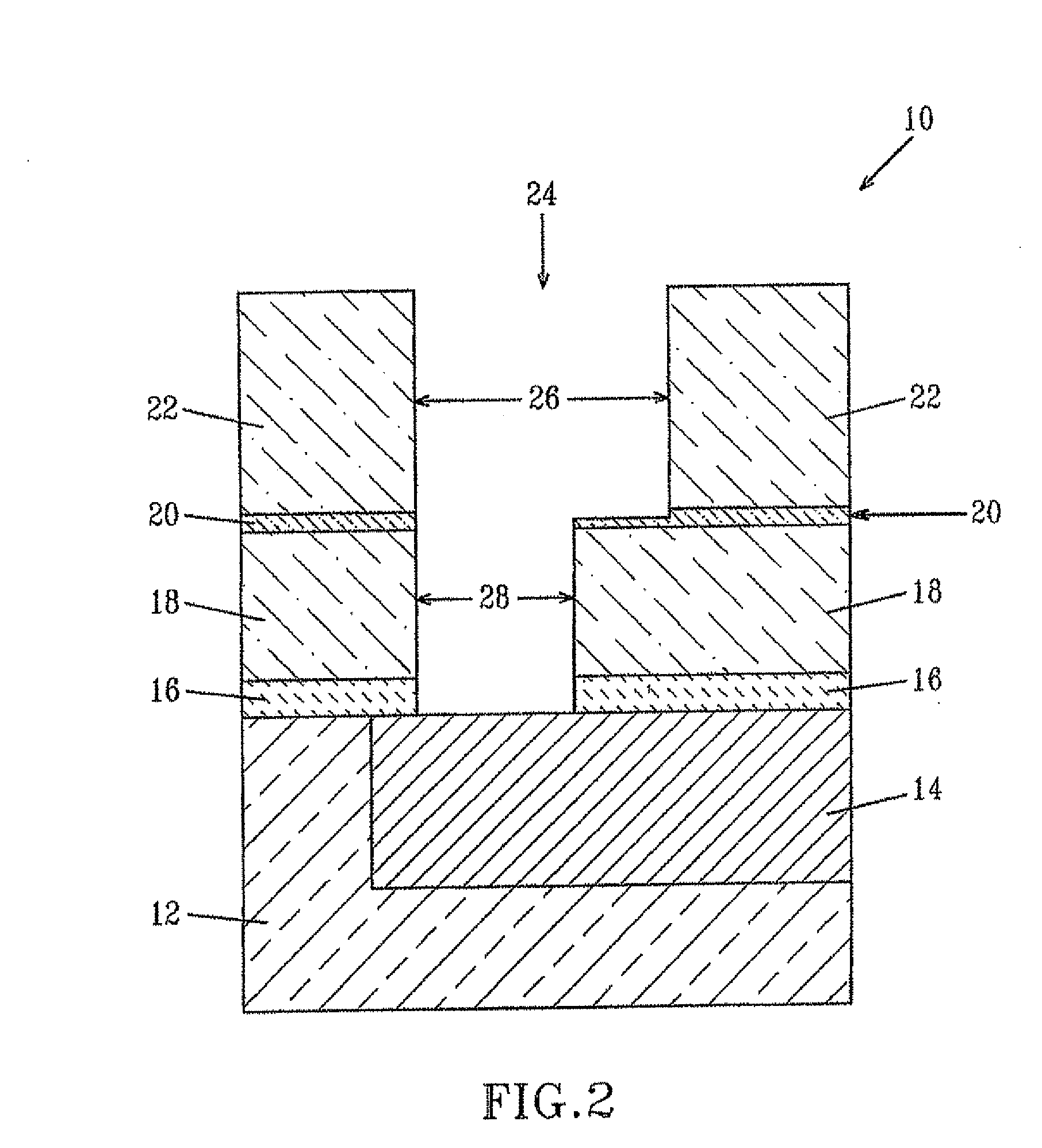 Use of a porous dielectric material as an etch stop layer for non-porous dielectric films