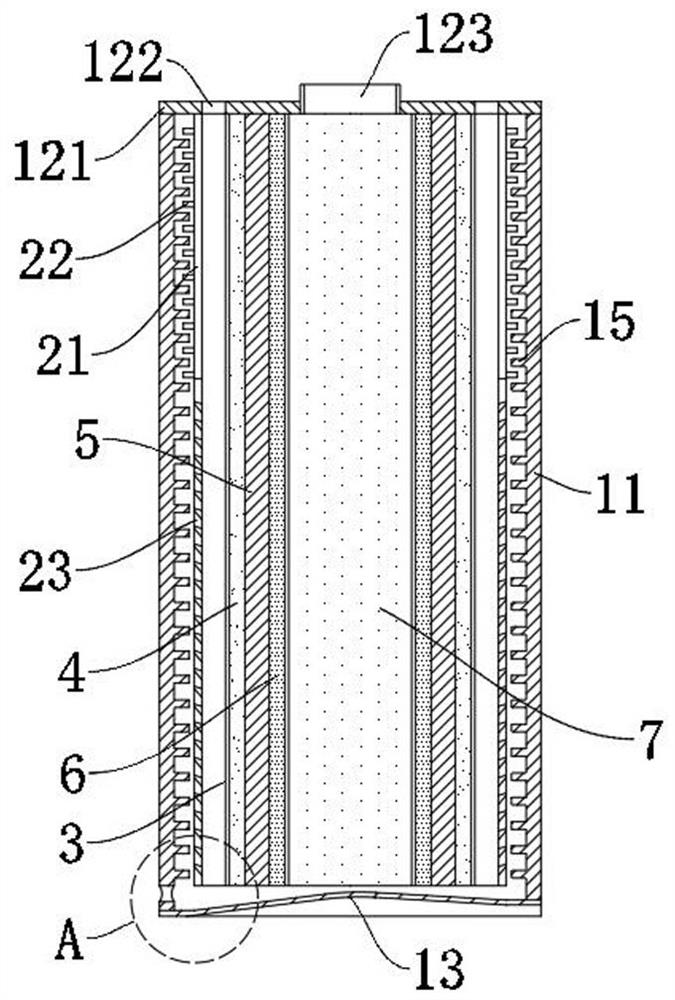 A tubular solid oxide fuel cell structure