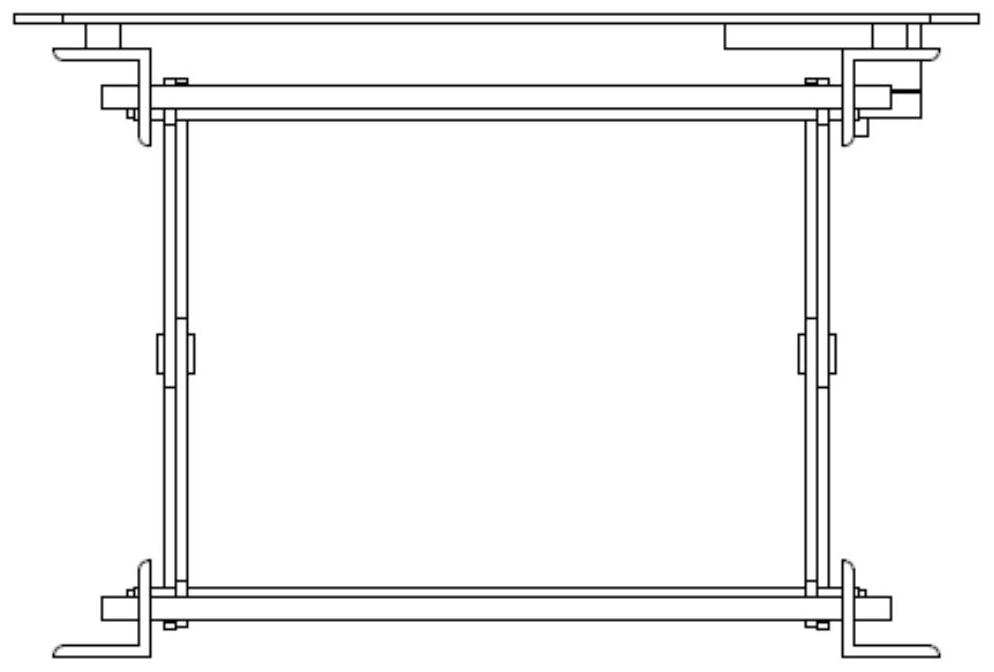 Mechanical lifting platform device convenient to operate and high in reliability