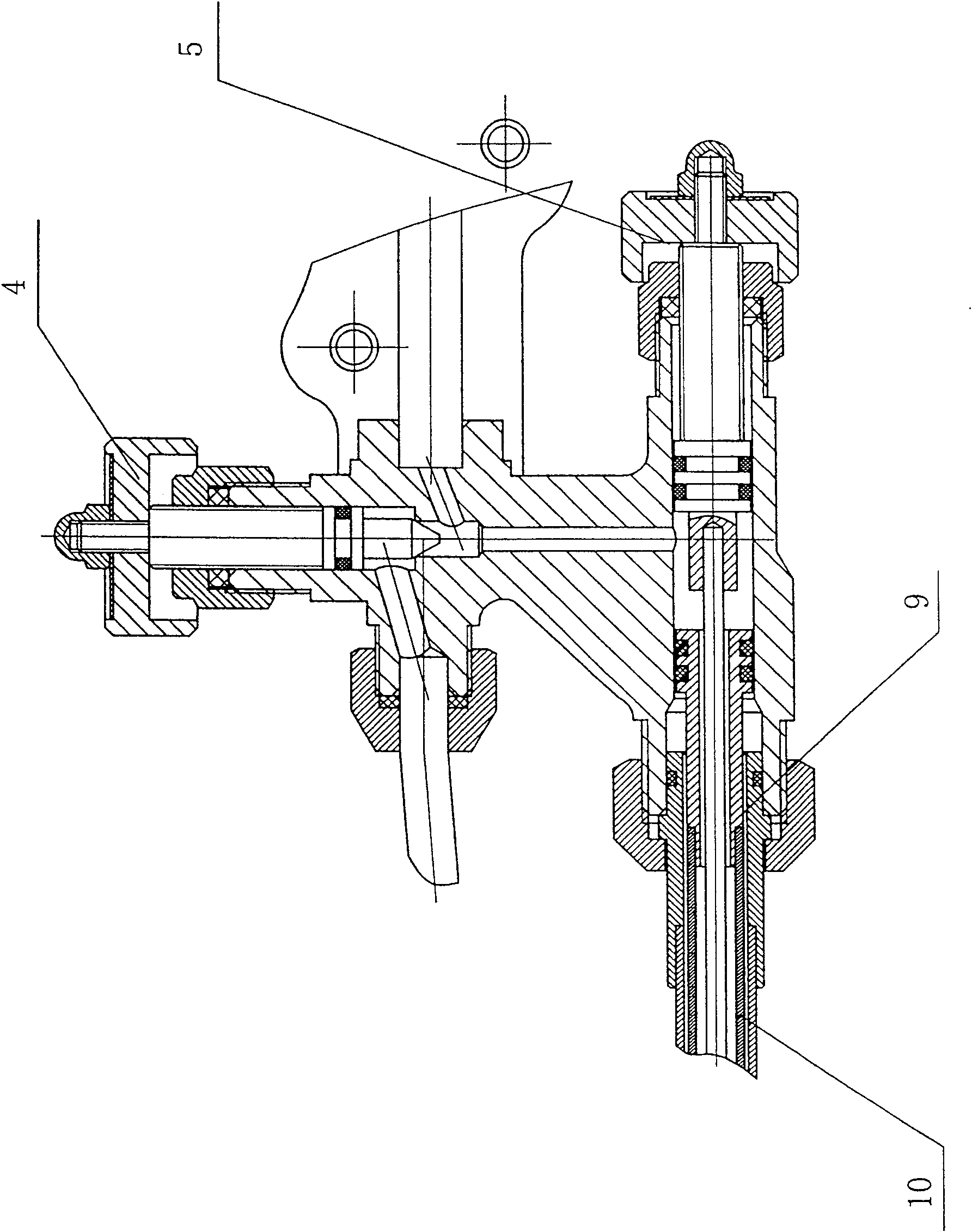 Jet-attract form gasoline cutting torch