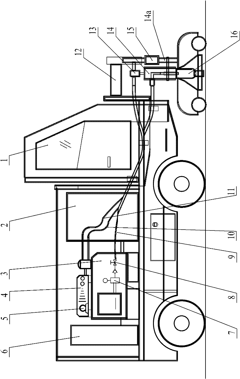 Traffic marker ultrasonic pulsed jet cleaning vehicle