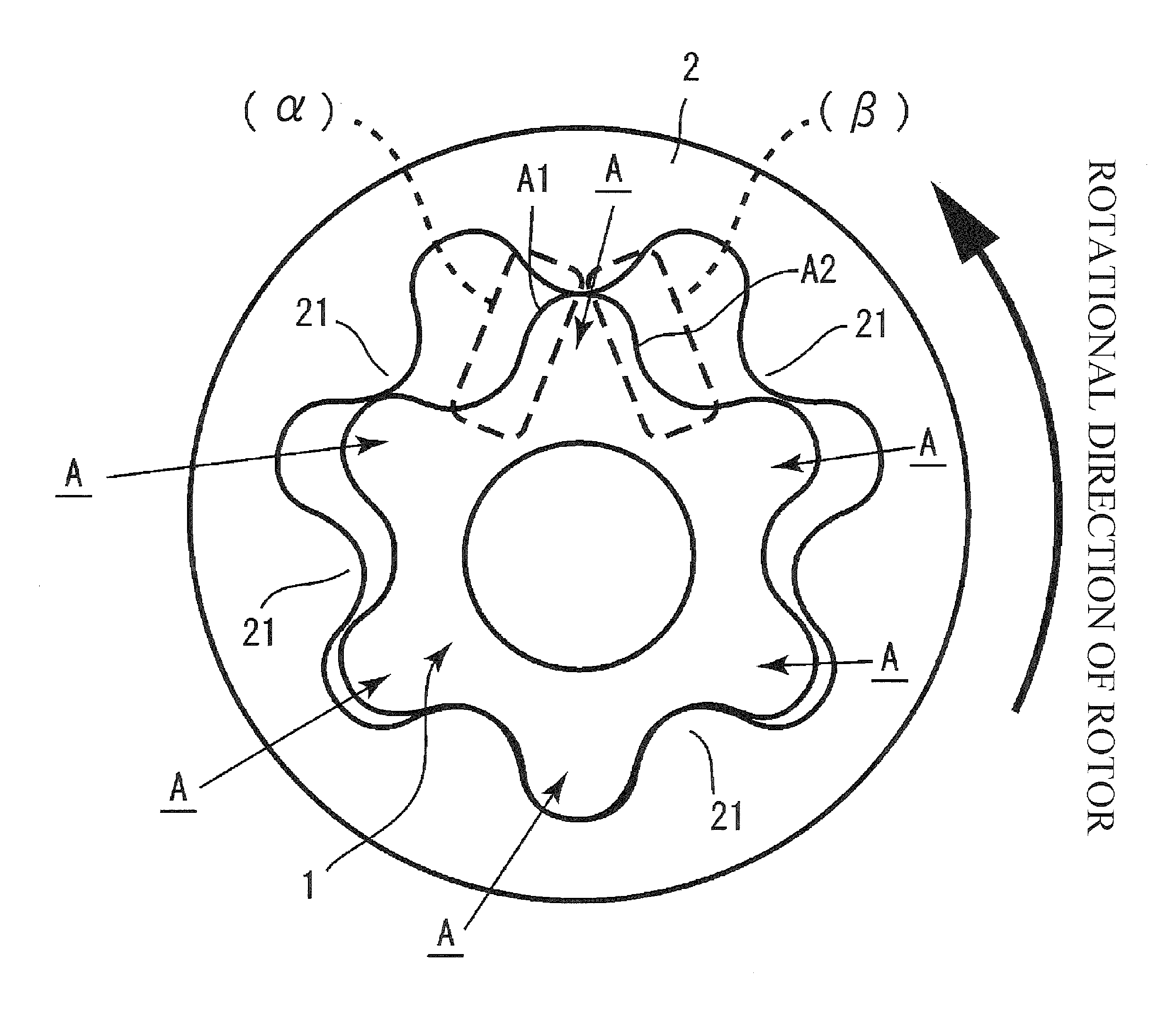 Rotor for oil pump