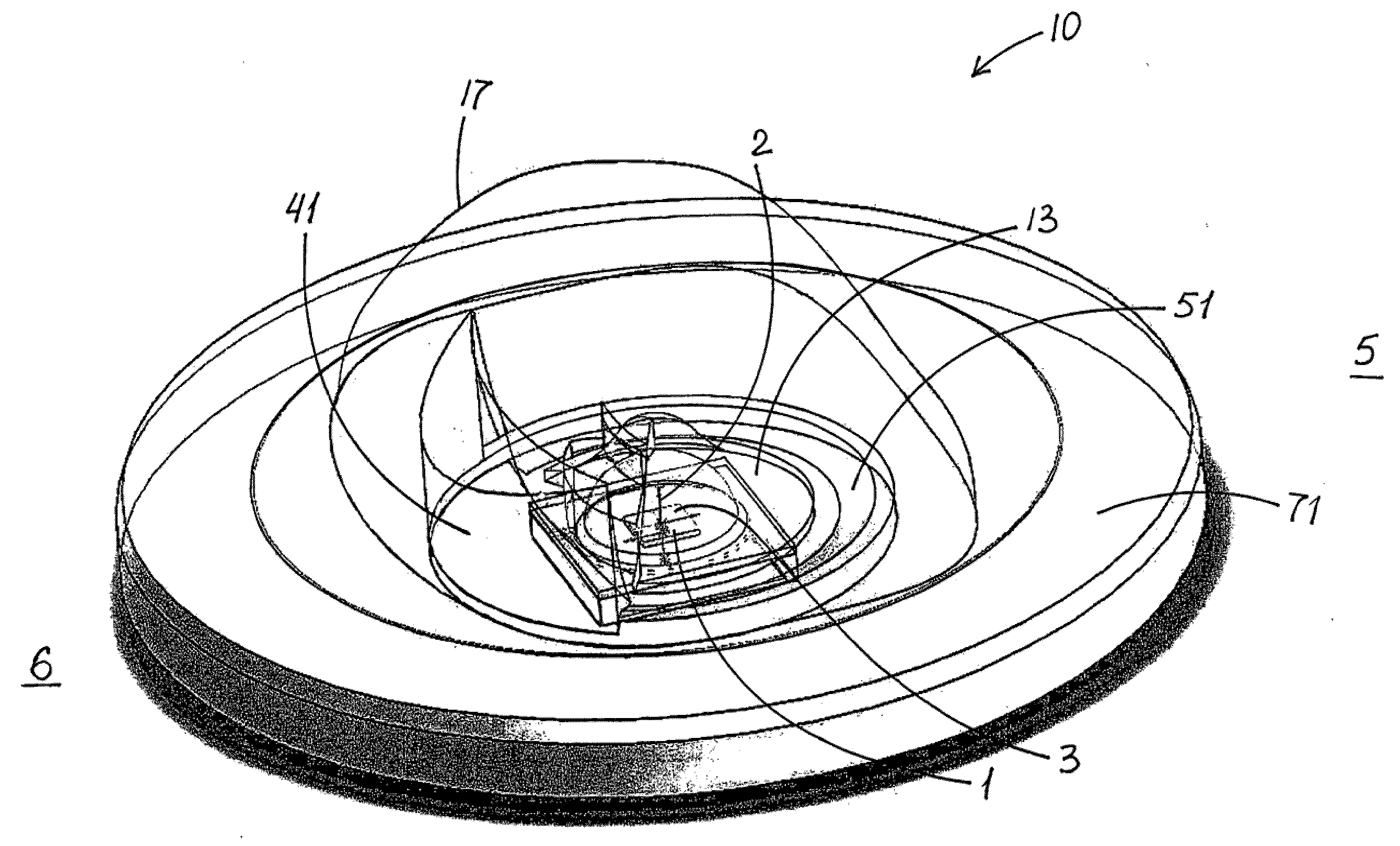 Lens with controlled backlight management