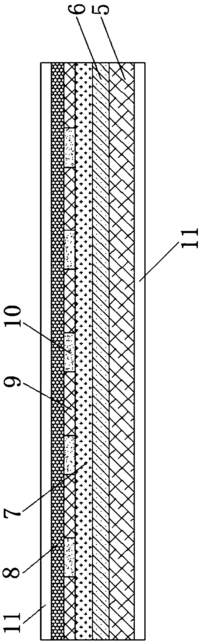 Matte type high-barrier flat-bottom-zipper nut packaging bag and preparation method thereof