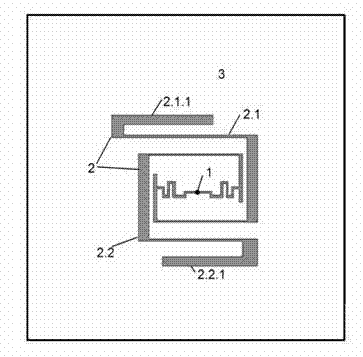 Vehicle-identification-oriented passive ultra-high-frequency (UHF) radio frequency identification (RFID) electronic tag structure for