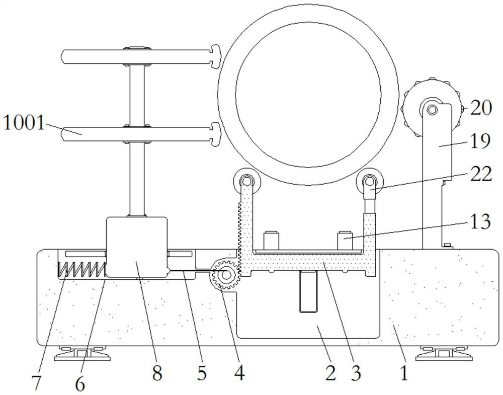 A device for removing oxide skin on the surface of pipe fittings with strong applicability