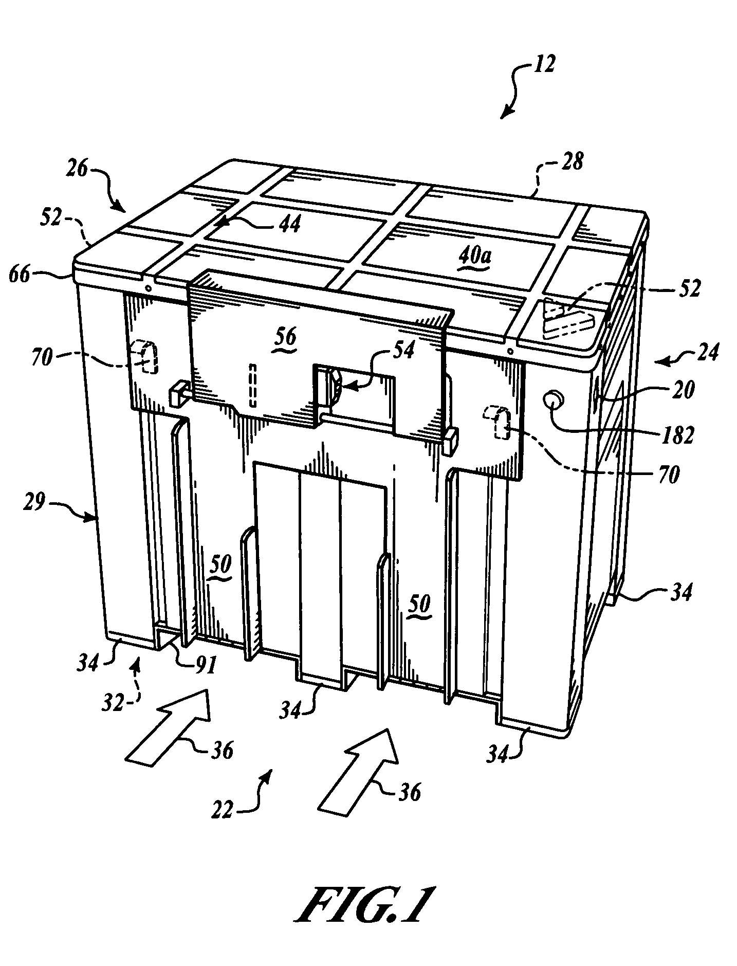 Mini pallet-box moving container