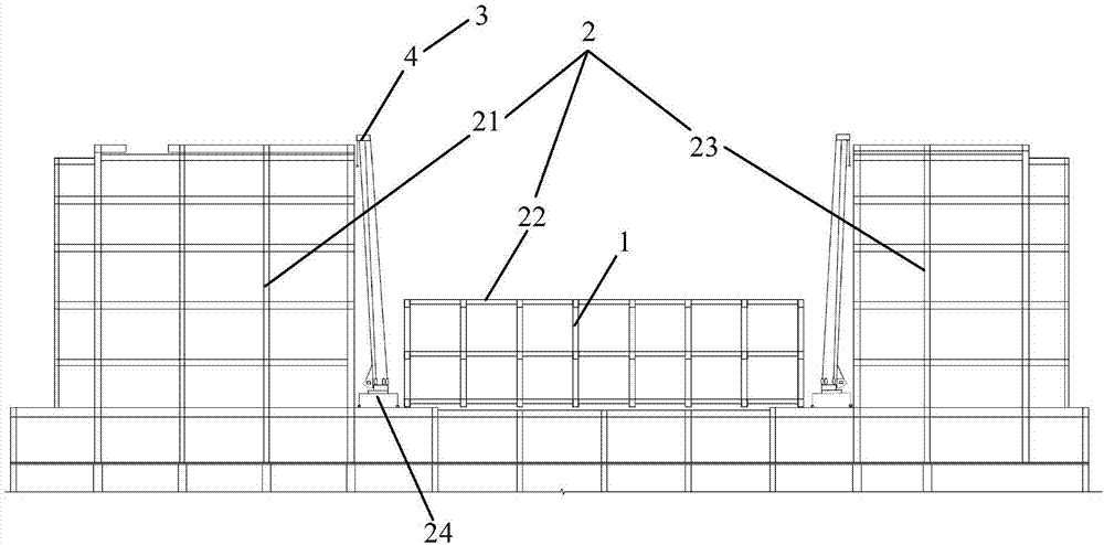 Hoisting installation construction method for steel trusses and steel bar truss floor support plates