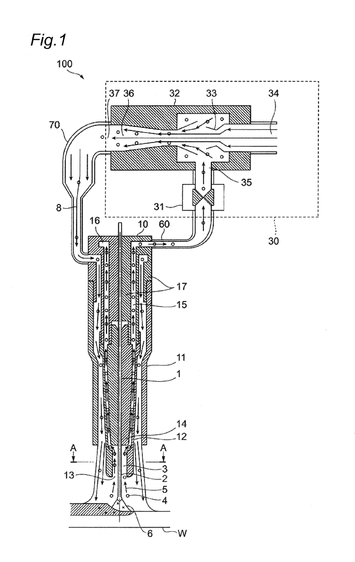 Welding device and welding method