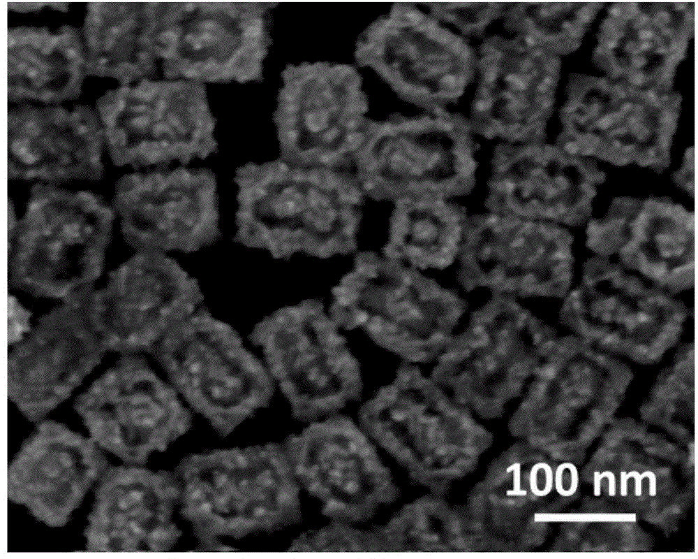 Nano-gold material with three-dimensional photo frame and photo structure, synthesis method for nano-gold material and application of nano-gold materia