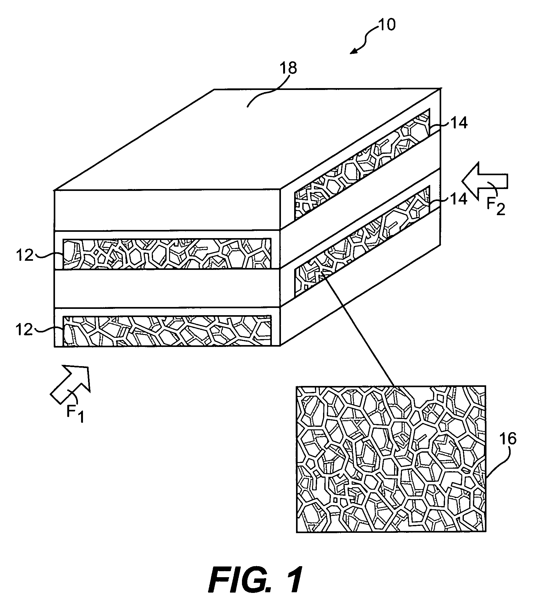 Micro heat exchanger with thermally conductive porous network