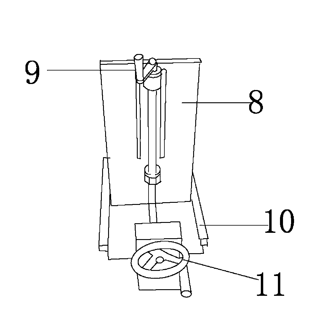 Shock resistance testing machine of racket frame