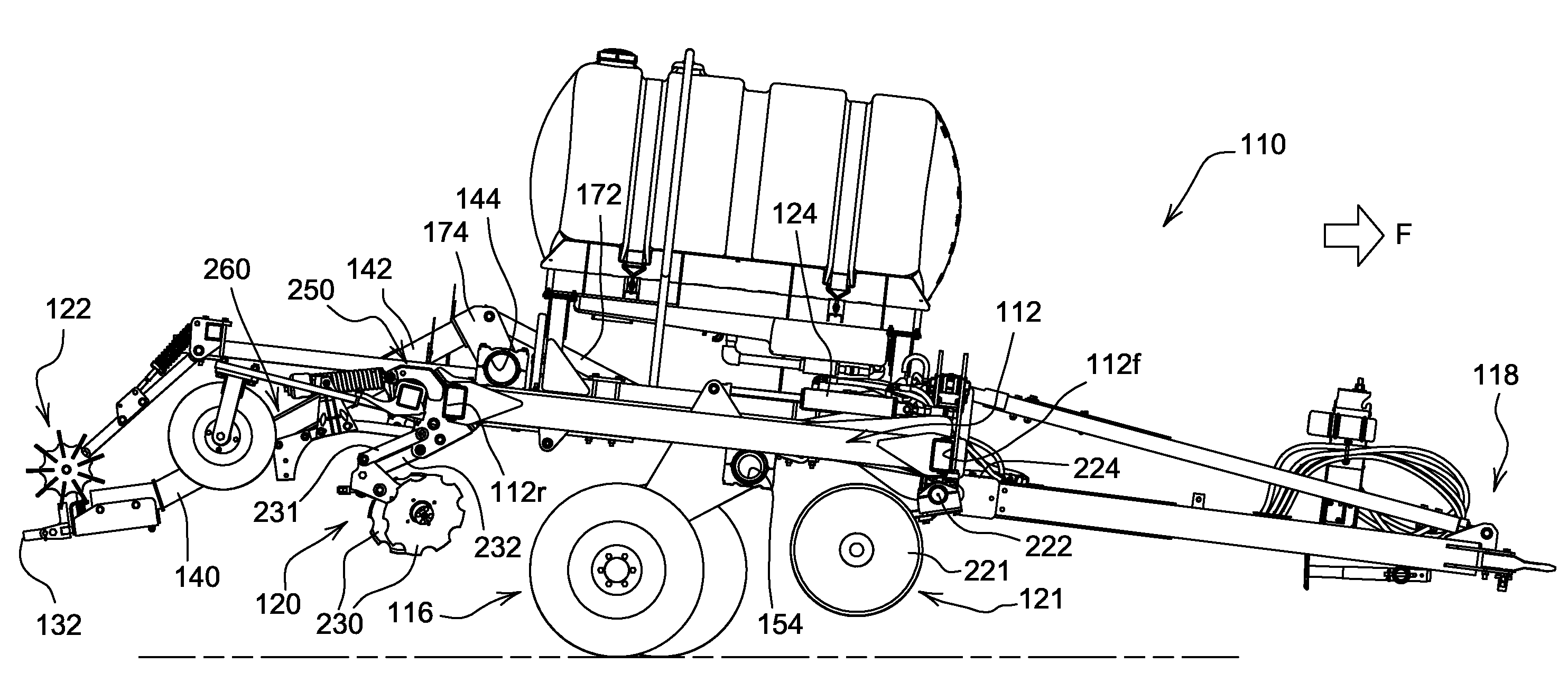 Strip tillage implement