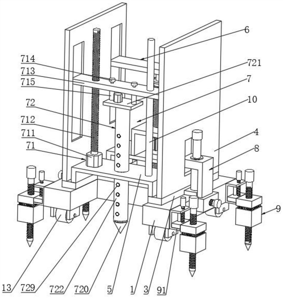 Geological mineral exploration device for layered storage of ore beds with different depths