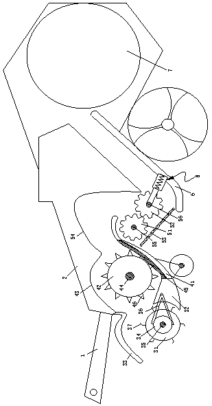 Round bale skimming straw baling machine