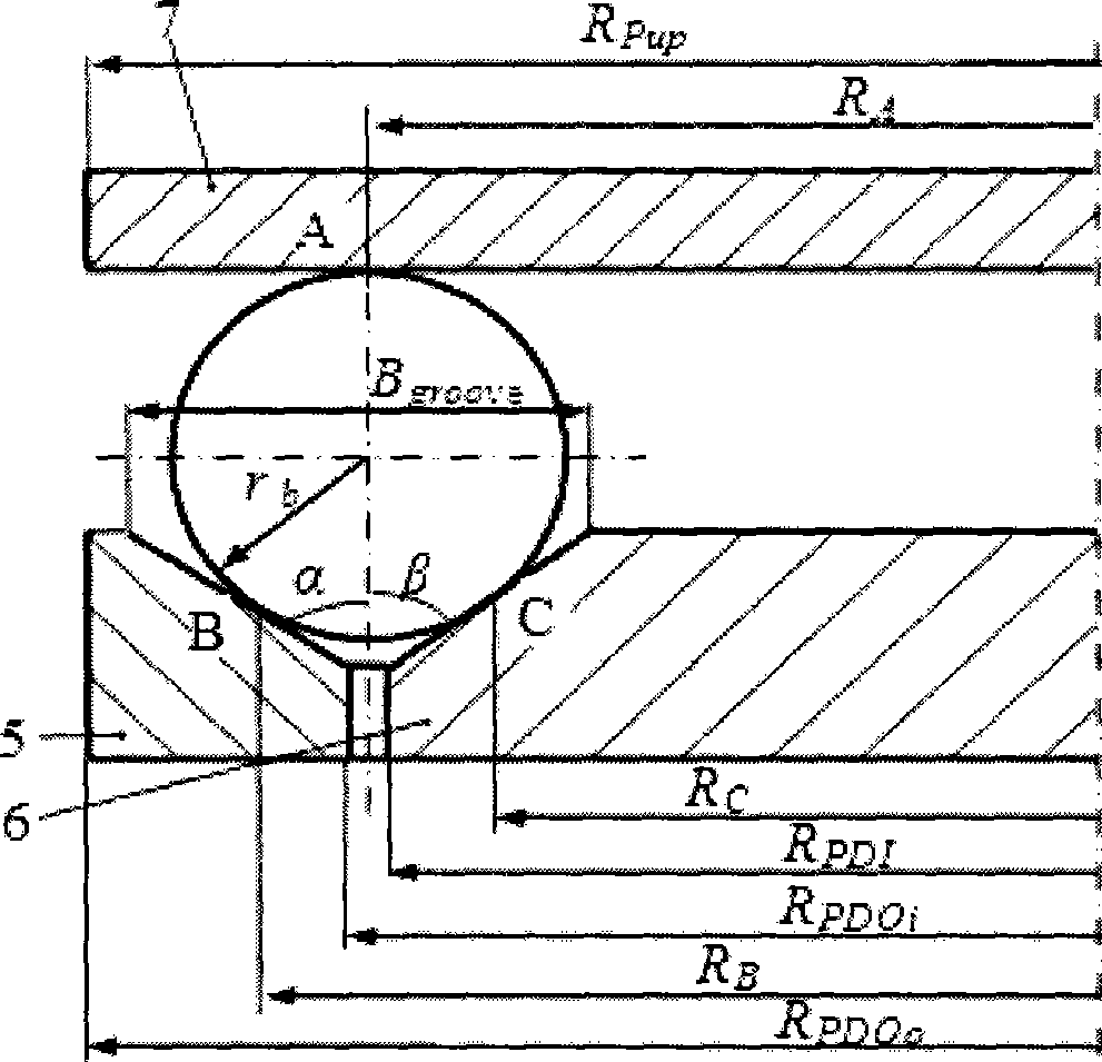 High-precision ball double-rotation V-shaped groove efficient grinding unit