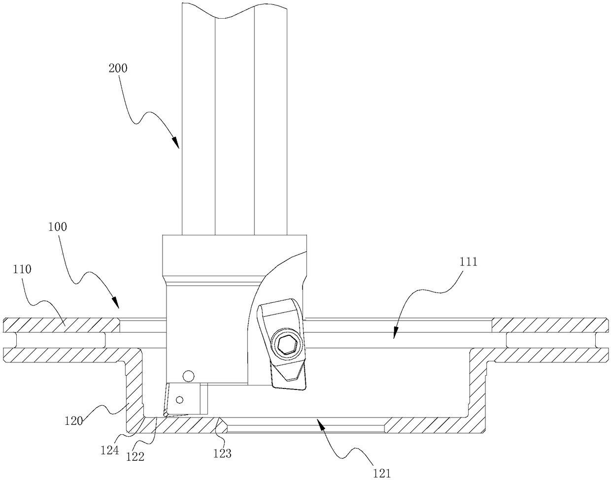 Brake disc production process using turning tool