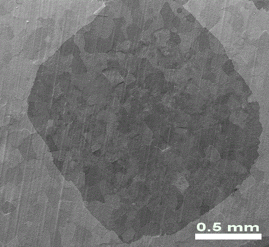 Simple preparation method of millimeter level monocrystalline graphene