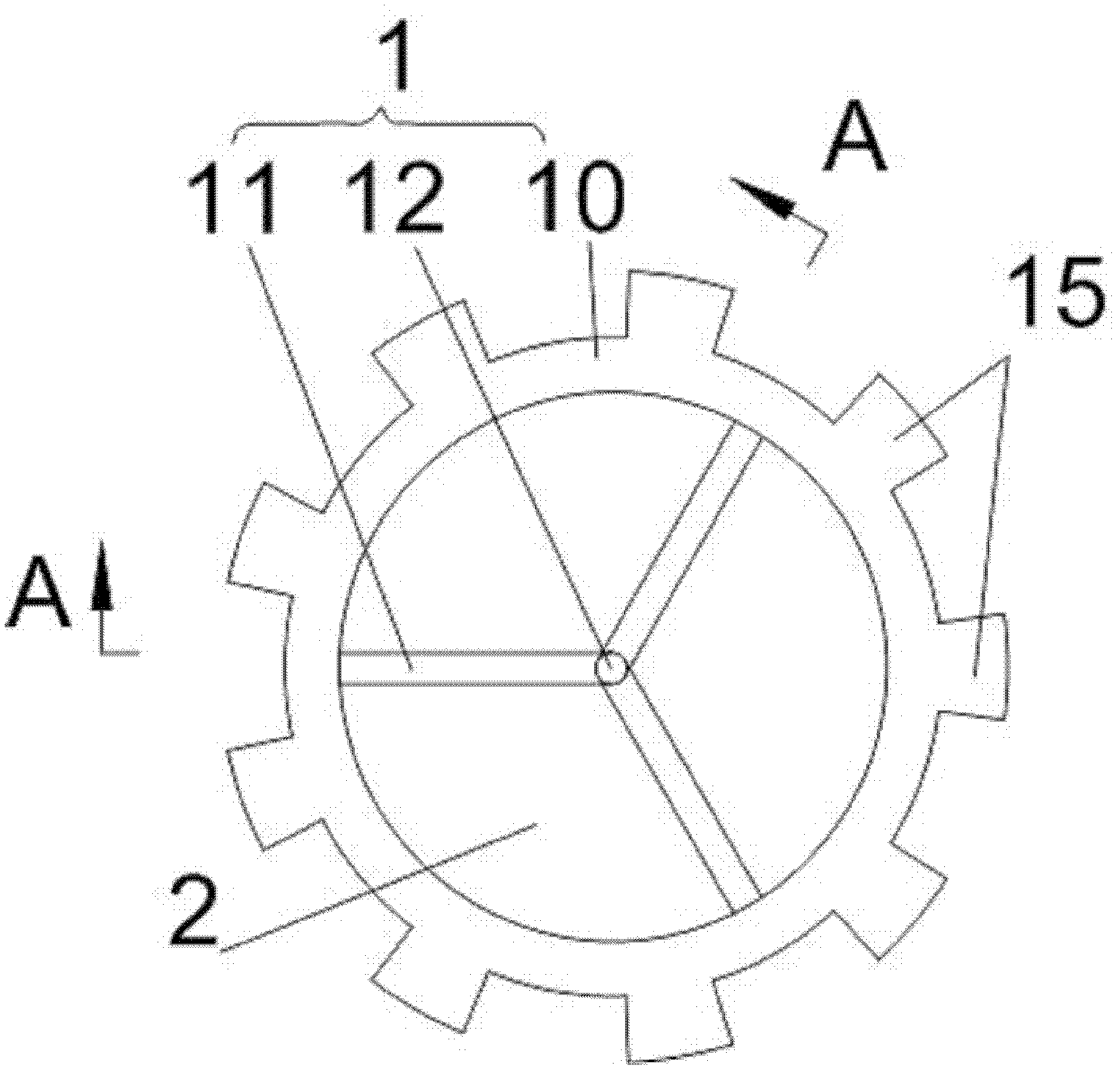 Gear-shaped precast concrete segment pile