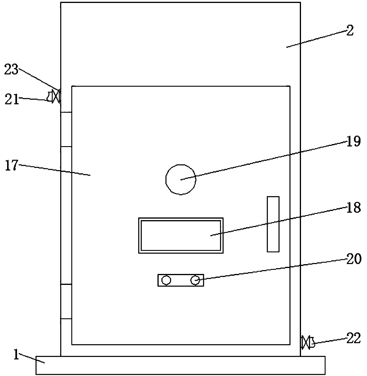 A real-time voltage regulation aging device and aging method for a vacuum interrupter