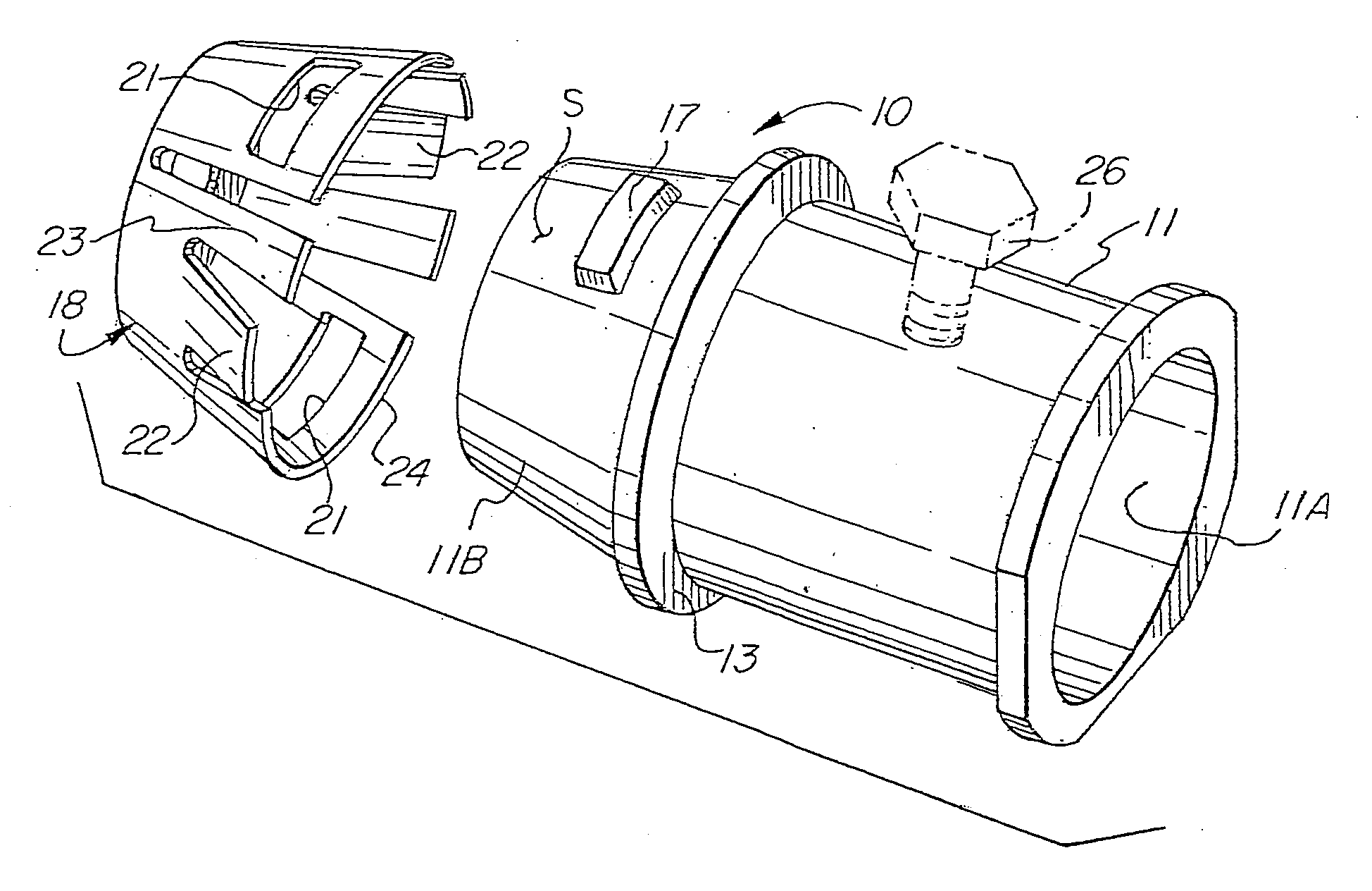 Snap fit electrical connector assembly with operating tool for facilitating the connection of a connector assembly to an electrical box