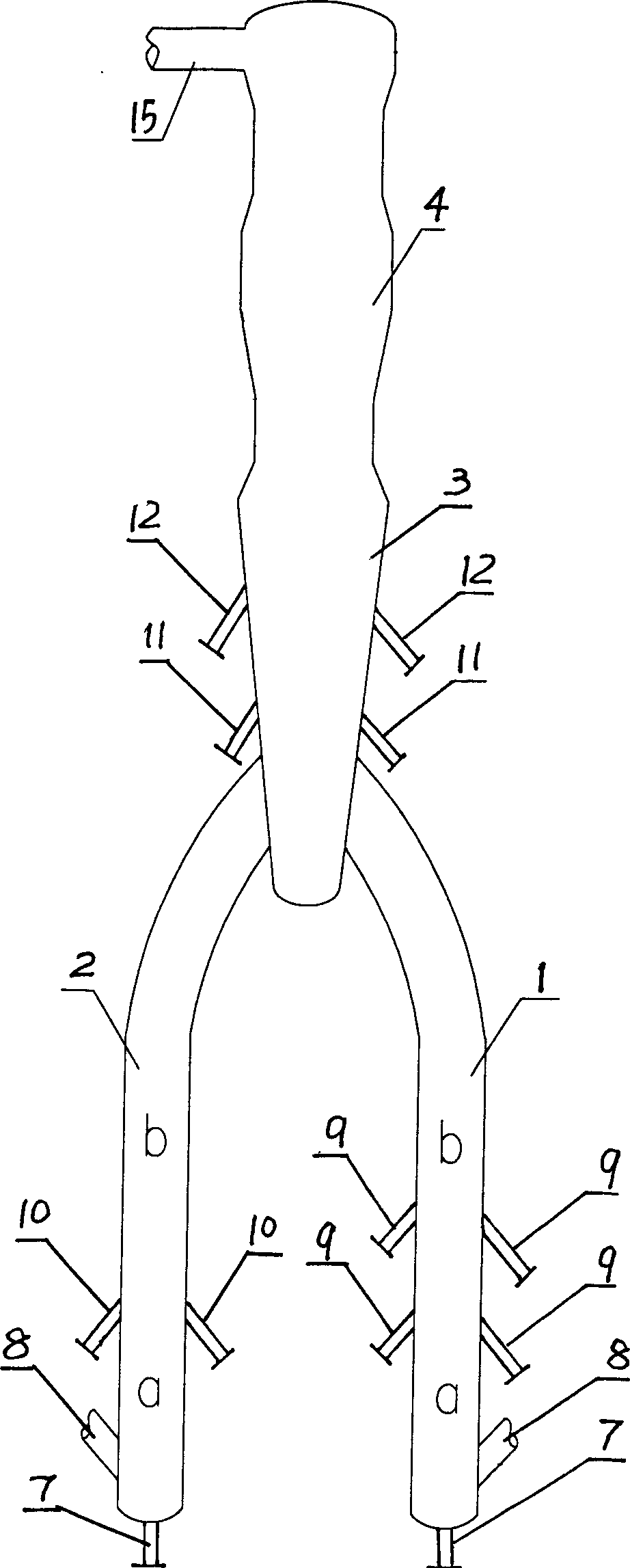 Hydrocarbon material catalytic cracking lift pipe reactor