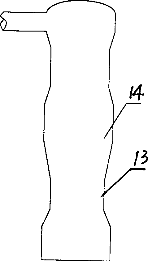 Hydrocarbon material catalytic cracking lift pipe reactor